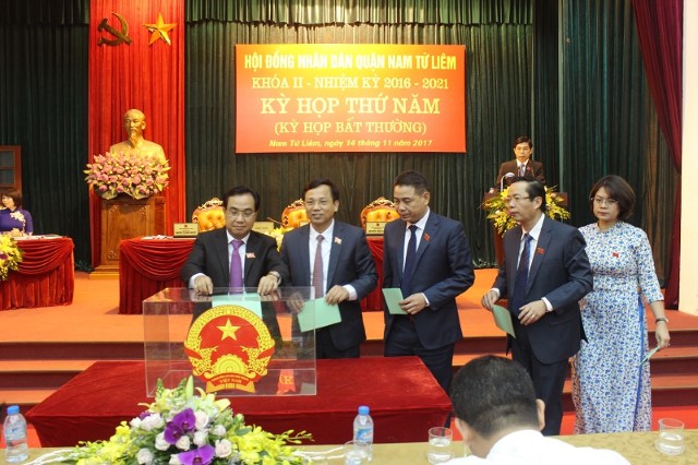 HĐND quận Nam Từ Liêm: Kiện toàn chức danh Chủ tịch, Phó Chủ tịch, Ủy viên UBND quận